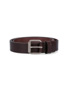 Aspesi Calfskin Buckle Belt In Brown