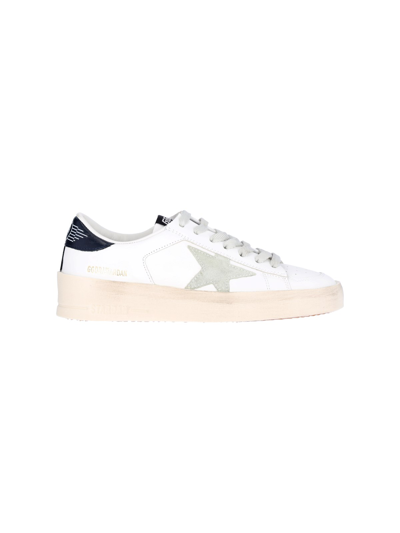 Golden Goose Star-patch Lace-up Sneakers In White/comb