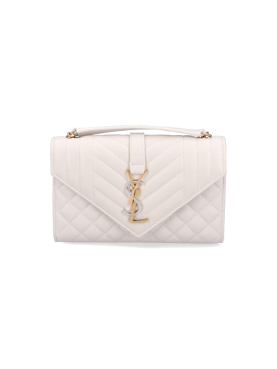 Saint Laurent "envelope" Small Crossbody Bag In Cream