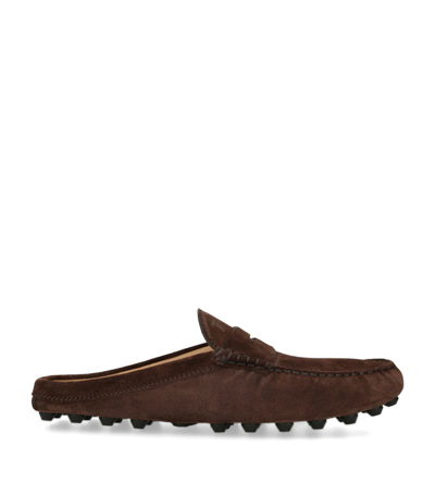 Tod's Gommino Sabot Slippers In Brown