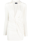 Jacquemus Off-white Le Chouchou 'la Robe Bahia Jersey' Minidress In White