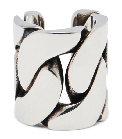 Alexander Mcqueen Chain Cuff Bracelet In Silver
