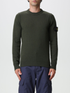 Stone Island Logo-patch Jumper In Green