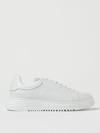 Emporio Armani Sneakers In Grained Leather In White
