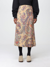 Etro Skirt In Wool Blend In Beige