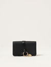 CHLOÉ LEATHER BUSINESS CARD HOLDER WITH CHARM,E60521002