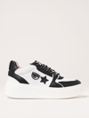 Chiara Ferragni School Leather Sneakers In White