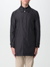 Fay Morning Waterproof Coat With High Collar In Black