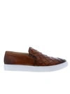Robert Graham Erosion Slip On Sneaker In Cognac