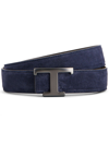 TOD'S NEW T LEATHER REVERSIBLE BELT