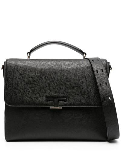 Tod's Small Timeless Leather Briefcase In Black