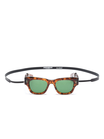Alanui X Jmm Topanga Square-frame Sunglasses In Brown