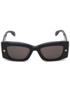 Alexander Mcqueen Eyewear Rectangle Frame Sunglasses In Black