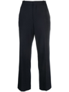 Chloé Cropped Tailored Trousers In Blue