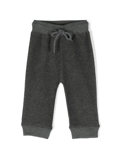 Bonpoint Babies' Embroidered-logo Detail Track Trousers In Grey