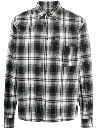Dsquared2 Plaid-check Pattern Shirt In Gray