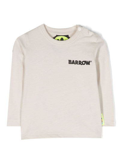 Barrow Babies' Logo-print Cotton T-shirt In Neutrals