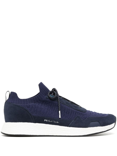 Ps By Paul Smith Rock Low-top Sneakers In Blue