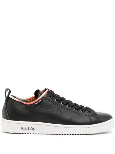 Paul Smith Embossed-logo Low-top Sneakers In Black