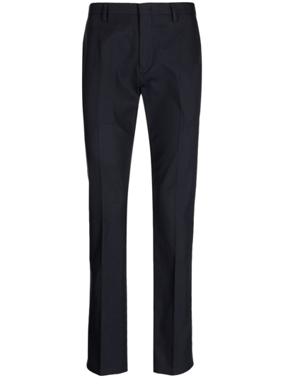 Paul Smith Tailored Straight-leg Trousers In Blue