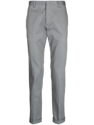 Paul Smith Pressed-crease Tailored Trousers In Grey