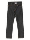 Bonpoint Tael Cotton Denim Straight Pants In Blue