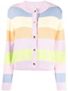 OLIVIA RUBIN STRIPED COTTON CARDIGAN