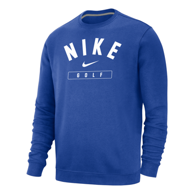 Nike Men's Golf Crew-neck Sweatshirt In Blue