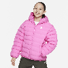 Nike Sportswear Lightweight Synthetic Fill Big Kids' Loose Hooded Jacket In Pink