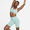 Nike Women's Zenvy Gentle-support High-waisted 8" Biker Shorts In Green