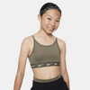 Nike Dri-fit One Big Kids' (girls') Sports Bra In Green