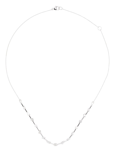 Dana Rebecca Designs 14kt White Gold Alexa Jordyn Diamond Necklace In Silver