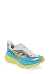 Hoka Stinson Atr 7 Running Shoe In White / Evening Primrose