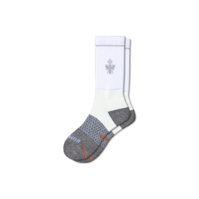 Bombas Targeted Compression Performance Calf Socks In White