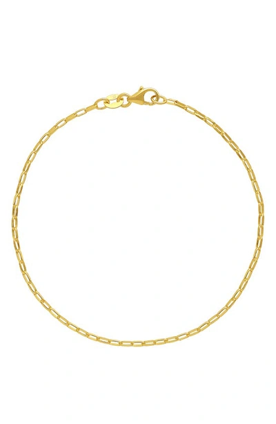 Bony Levy Blg 14k Gold Paper Clip Chain Bracelet In 14k Yellow Gold
