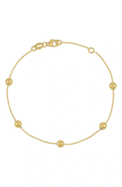 Bony Levy Blg 14k Gold Bead Station Bracelet In 14k Yellow Gold