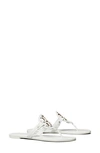 Tory Burch Mini Miller Jelly Thong Sandals In White