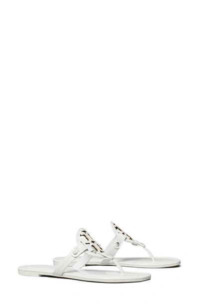 Tory Burch Miller Thong Sandals In White