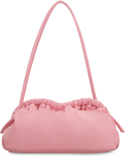 Mansur Gavriel Cloud Leather Clutch Bag In Pink