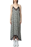 Zadig & Voltaire Risty Floral-print Midi Dress In Vanille