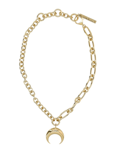Marine Serre Tin Moon Charms Necklace In Gold