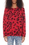 Cult Of Individuality Animal Print Sweater In Cheetah