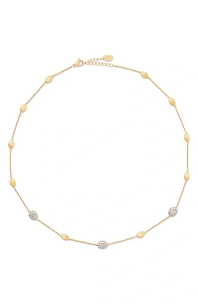 Marco Bicego 18k Siviglia Small Bead Short Necklace, 16.5 In Gold