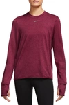 Nike Dri-fit Swift Element Uv Running Top In Red