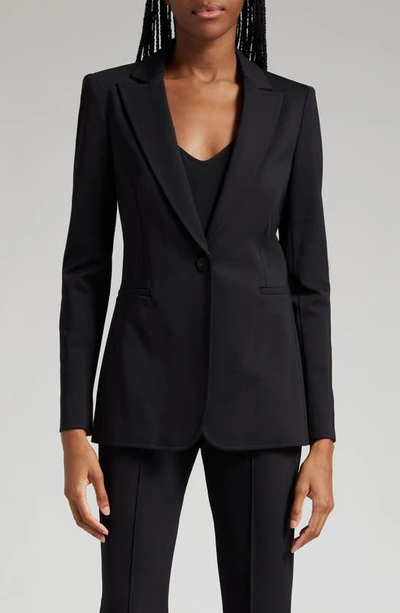 Alice And Olivia Breanne Fitted Blazer In Black