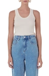 Endless Rose Women's Basic Ribbed Tank Top In Natural