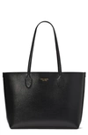 Kate Spade New York Bleecker Large Leather Tote In Black