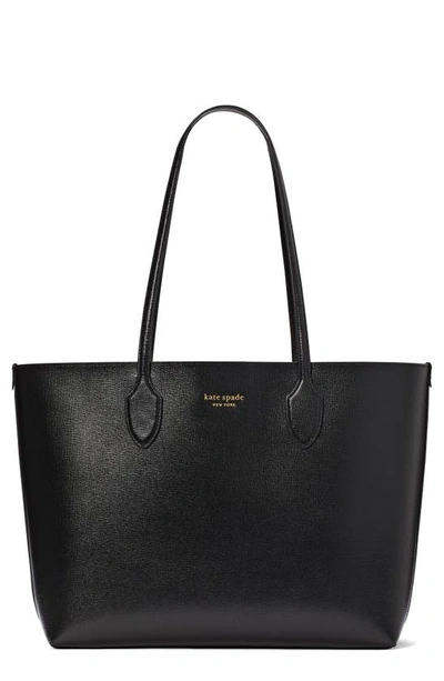 Kate Spade New York Bleecker Large Leather Tote In Parchment.