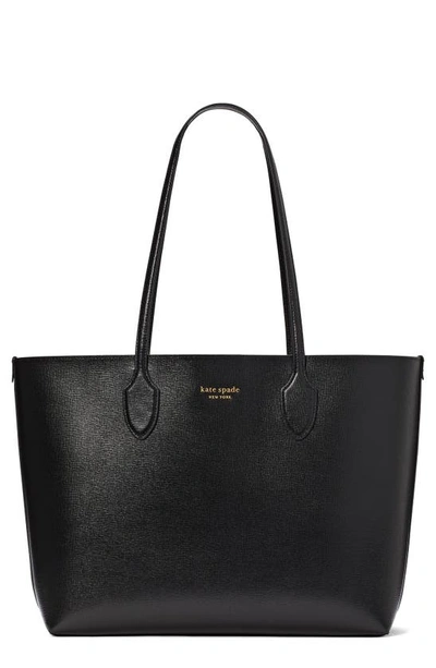 Kate Spade New York Bleecker Large Leather Tote In Black