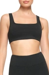 Skims Outdoor Basics Scoop Bralette In Washed Onyx